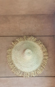 Straw Wall Hat, Moroccan Hat - Decorative Straw Hat