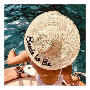 Summer Beach hat - customized hat - Personalized Straw hat
