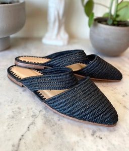 Raffia Sandals, Raffia Mules, Slippers Raffia For Women