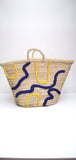Embroidered Straw Basket – Summer Beach Tote