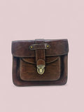 Eco-Friendly Leather Crossbody Bag - Vintage Design