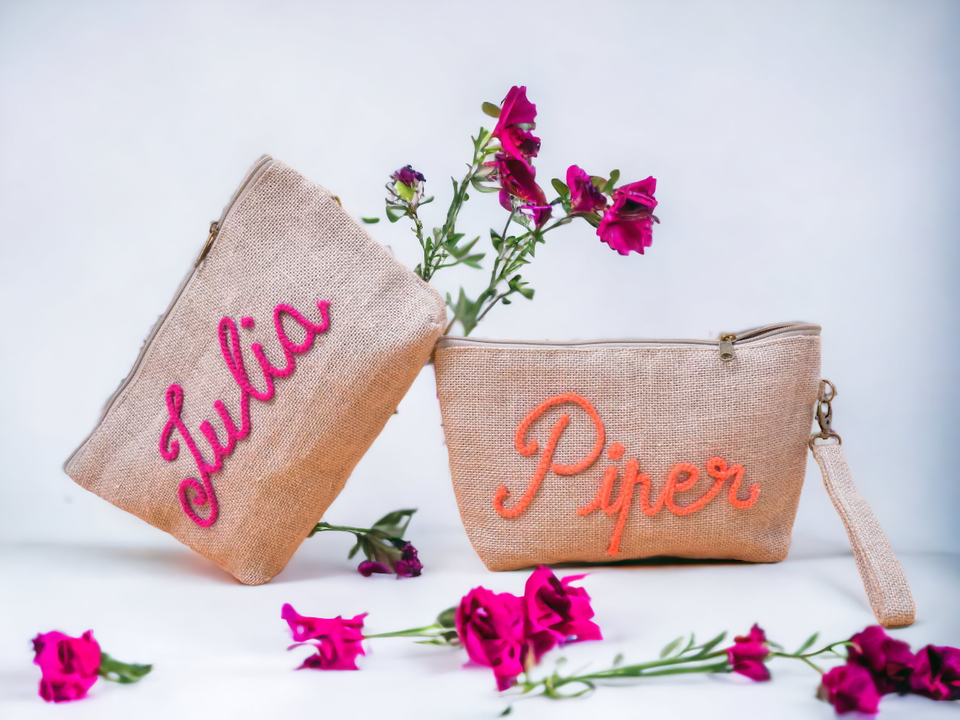 Custom Makeup Bag | Bridesmaid Cosmetic Bag | Makeup Bag