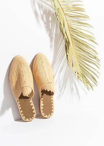 NATURAL RAFFIA SANDALS HANDWOVEN IN MOROCCO