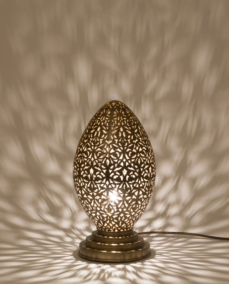 EGG TABLE LAMP MOROCCAN