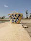 Evil Eye Straw beach bag - French market basket