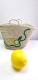 Embroidered Straw Basket – Summer Beach Tote