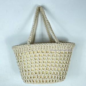 Boho Chic Handwoven Tote Bags, Straw Basket Bag